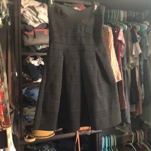 Black strapless dress